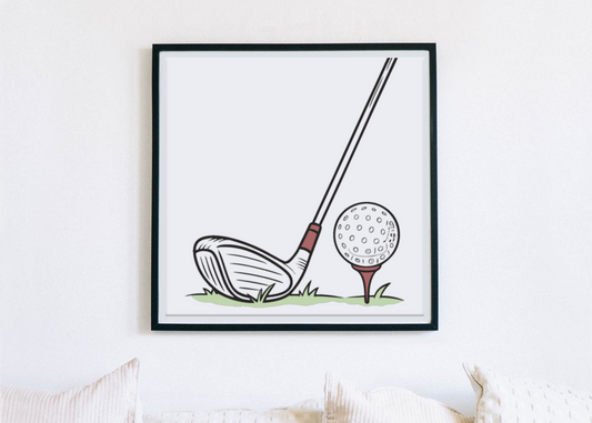 Cadre moderne avec design golf offrant une touche sportive dynamique