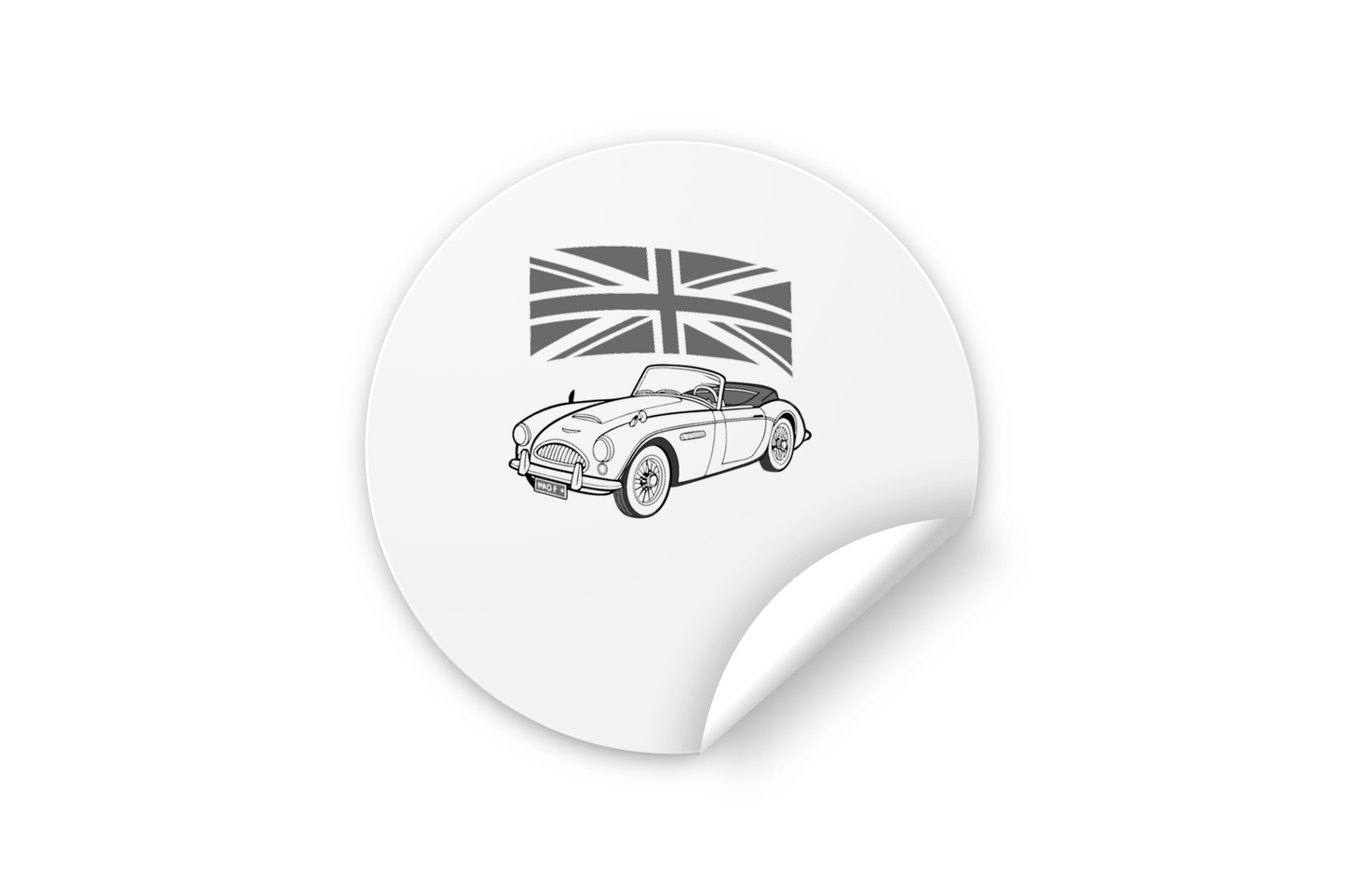 Voiture Vintage en Action | Style Retro SVG | Thème Britannique
