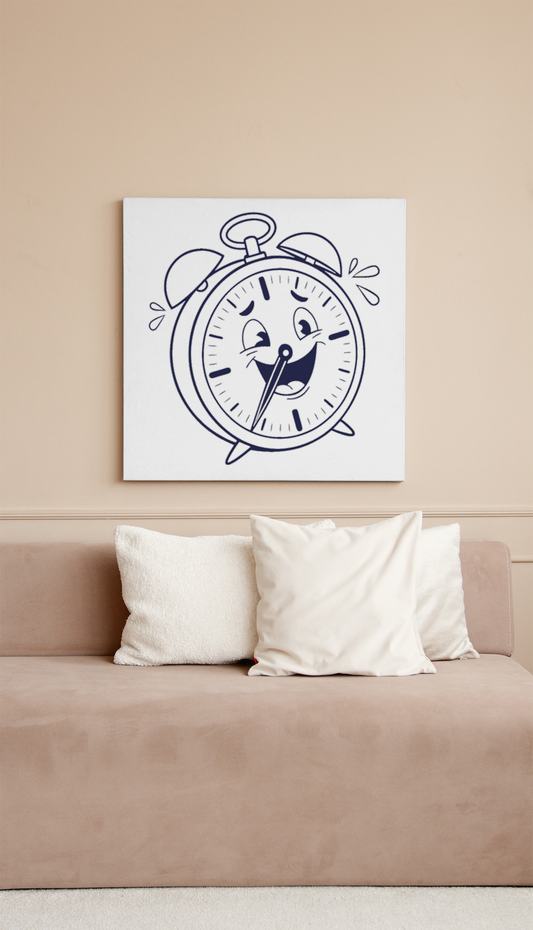 Cadre décoratif avec réveil ludique et clignotant pour une touche moderne