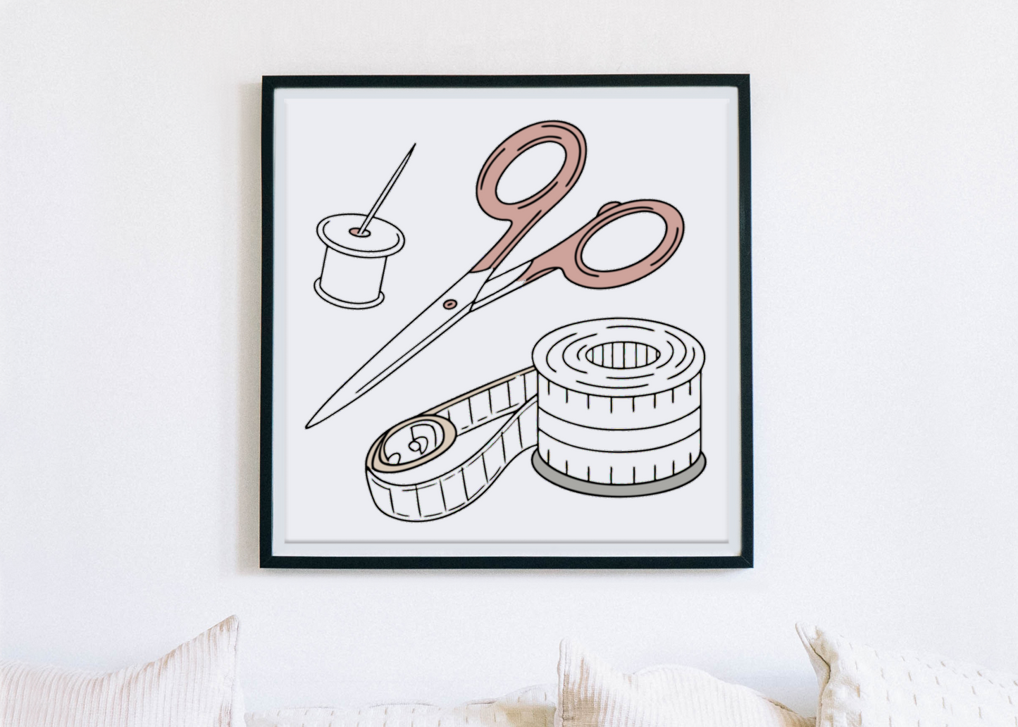 Ciseaux et Bobines | SVG Élégant | Couture Vintage