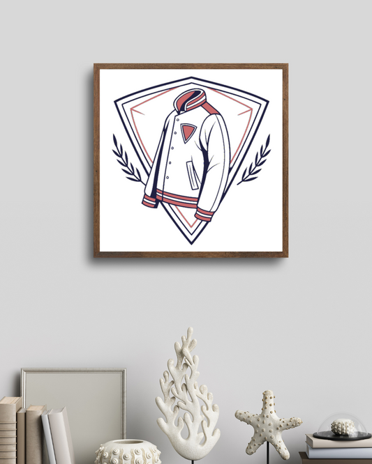 Cadre avec design doodle vectoriel moderne, idéal pour une décoration murale unique