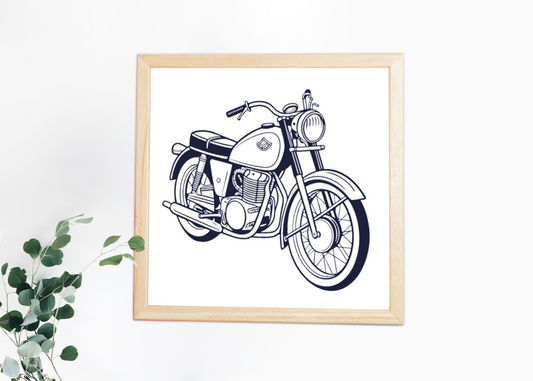 Cadre déco avec cz-175 années 60, accent vintage chic.