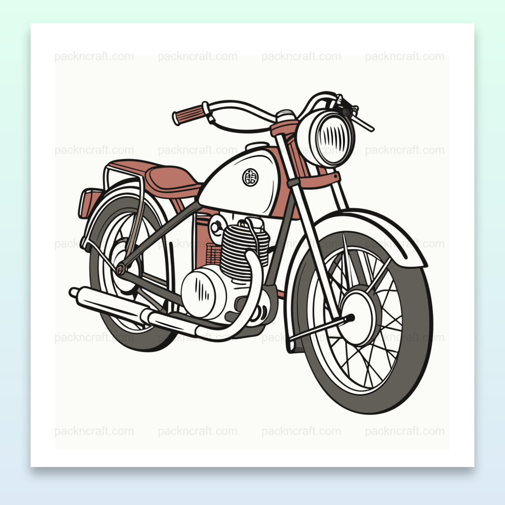Moto NSU Max 1950s illustration vintage pour projets créatifs