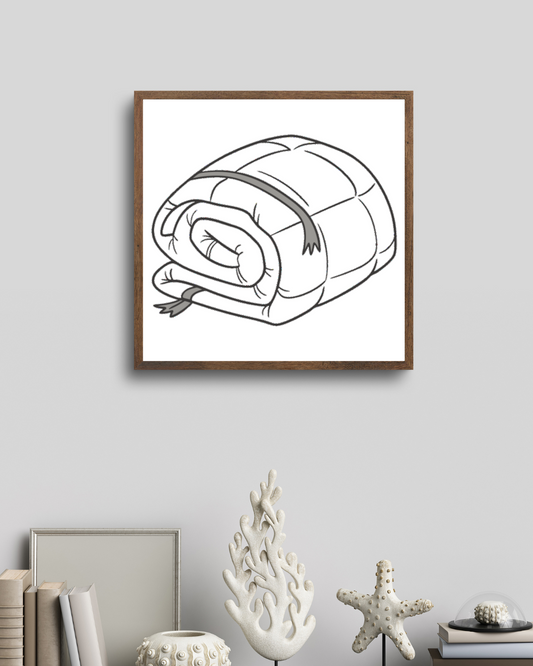 Cadre minimaliste avec icône numérique pour un confort élégant à la maison