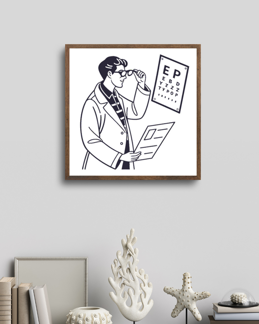 Opticien en Action | Vintage SVG | Thème Éducation