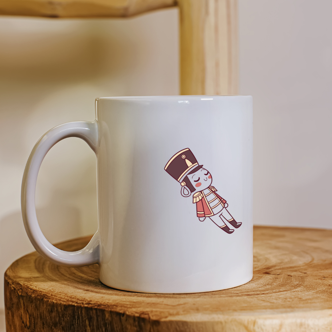 Mug avec design pastel soldat détendu esprit de Noël