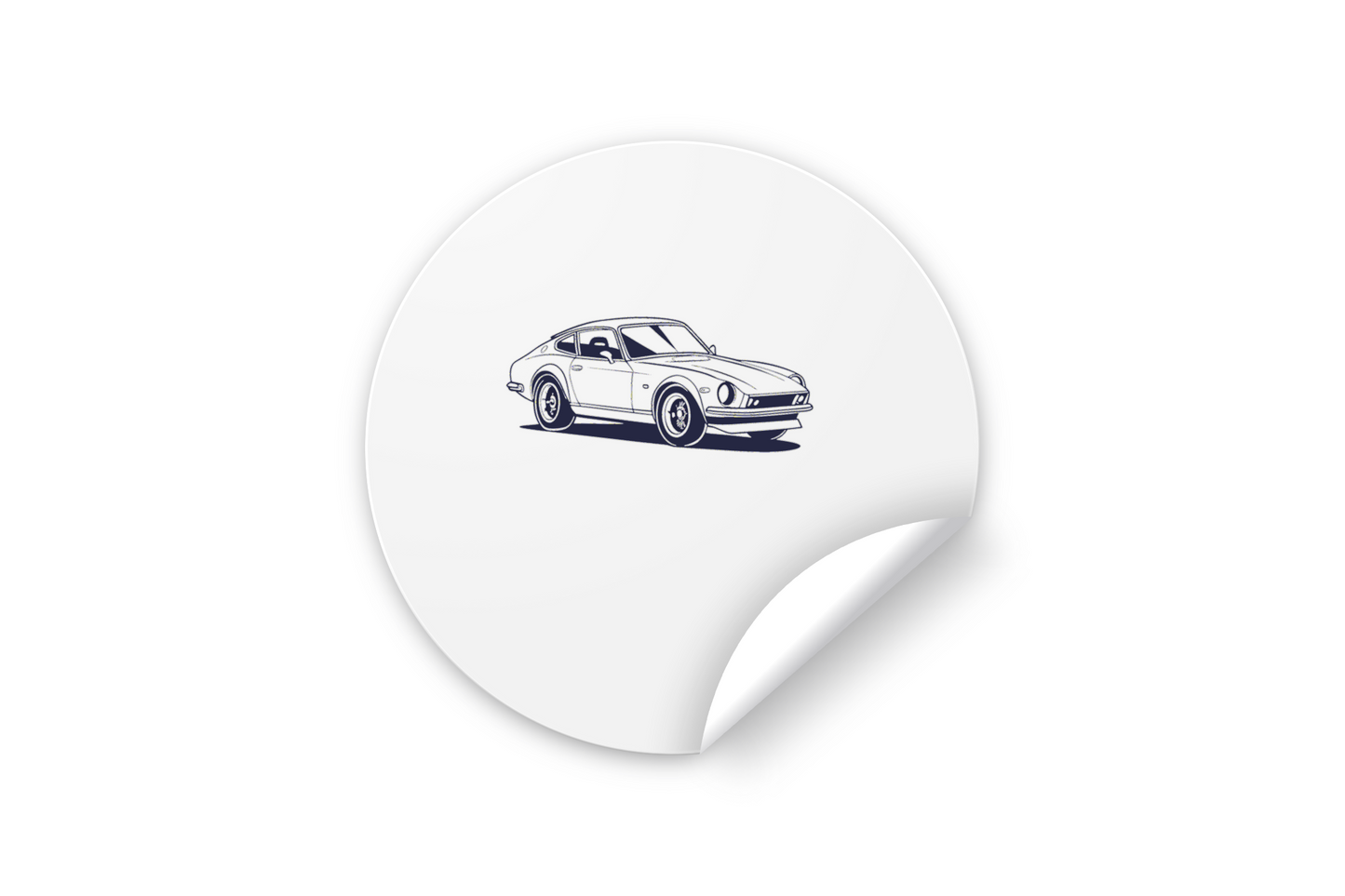Sticker design voiture vintage pour personnalisation