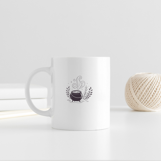 Mug à thème Halloween avec chaudron en ébullition au design mystérieux