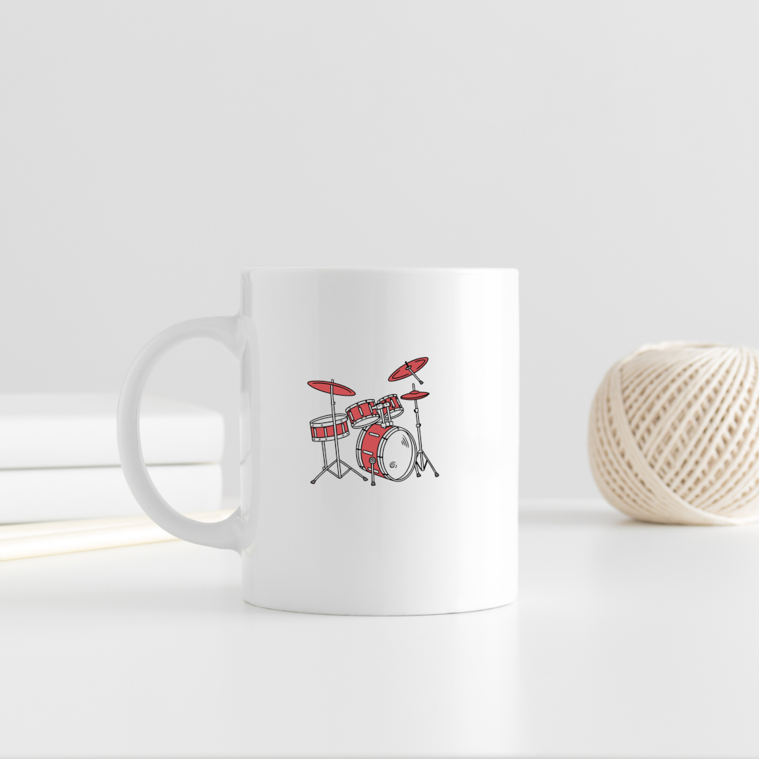 Mug avec design minimaliste batterie en action style moderne et dynamique