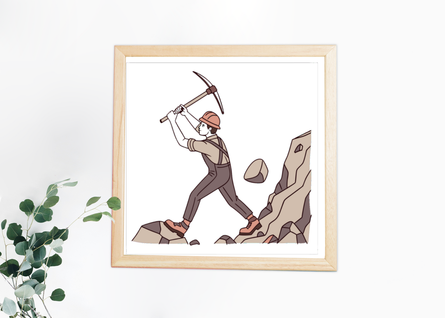 Mineur et Pioche | Style Vintage SVG | Thème Industriel