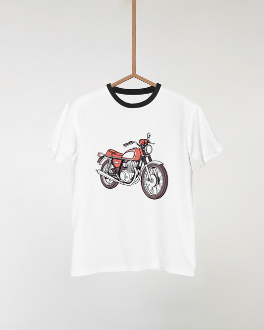 Design de t-shirt avec Honda CB750 1969, illustration stylistique