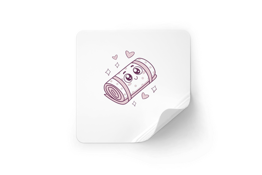 Sticker kawaii de couverture bébé pour papeterie