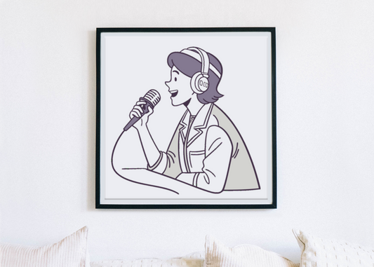 Animateur Radio Passionné | Style Vintage SVG | Thème Studio