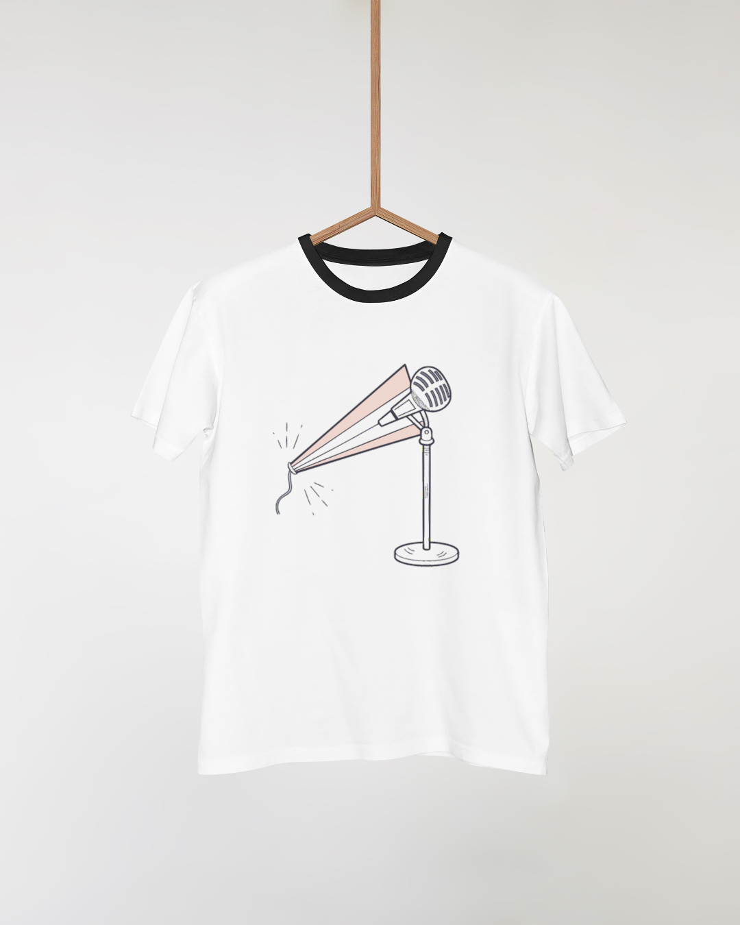 Microphone sur scène | Vintage SVG | Ambiance musicale
