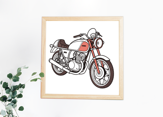 Ducati 900SS 1975 en cadre pour décoration intérieure