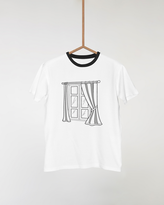 T-shirt avec motif numérique élégant au style raffiné parfait pour la déco intérieure