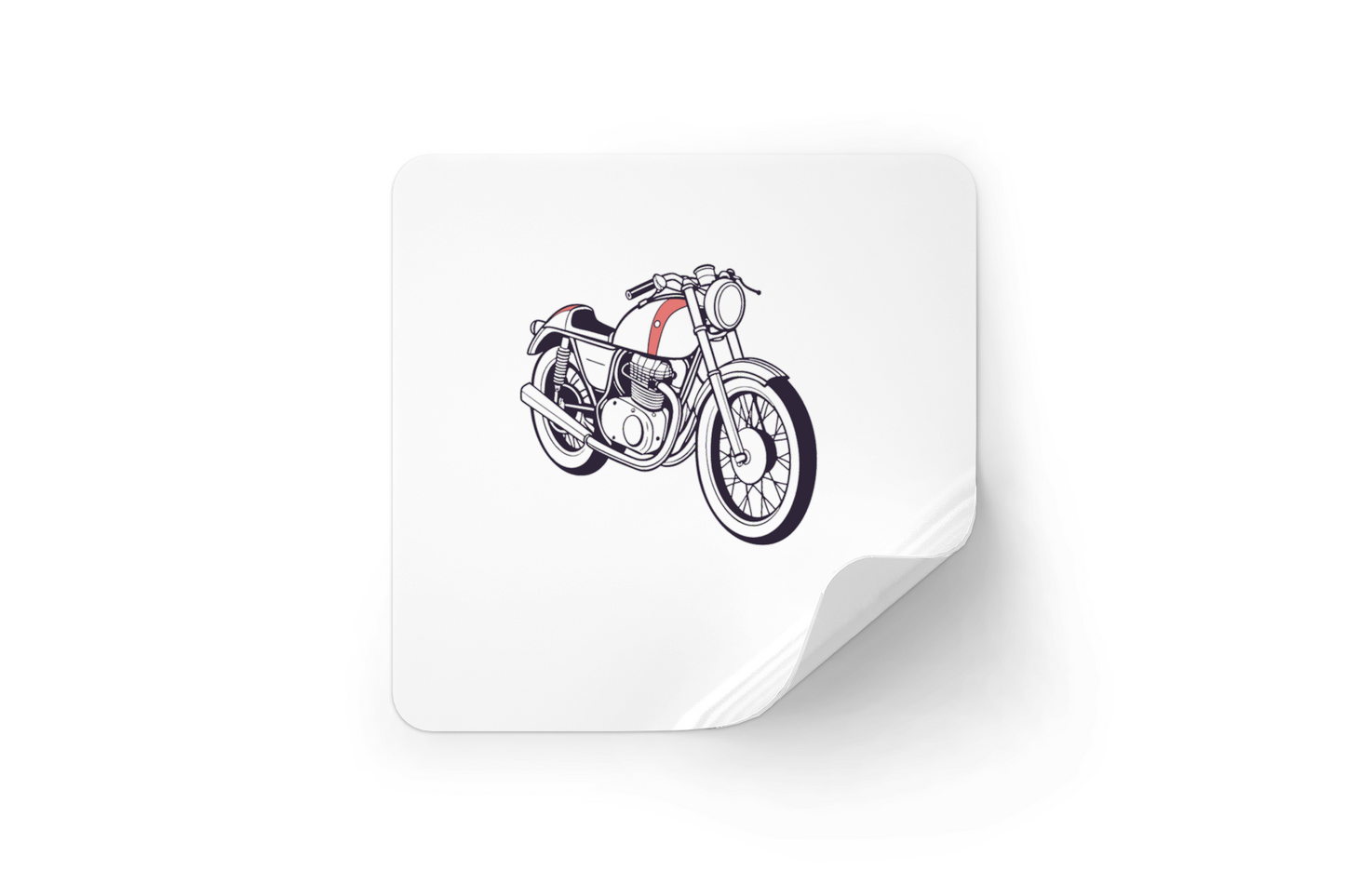 Sticker moto Café Racer 1960s pour personnalisation.