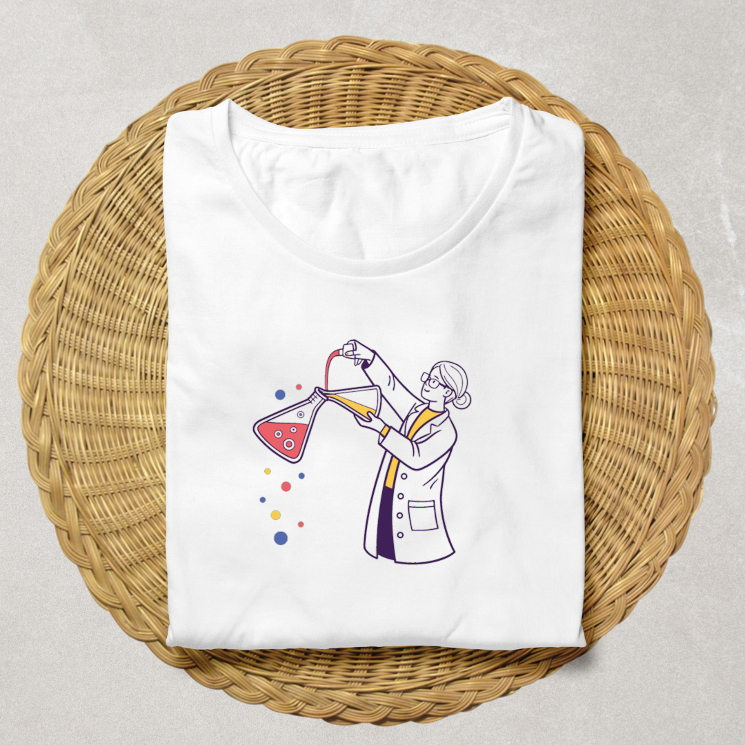 Scientifique versant mélange | SVG Retro | Laboratoire coloré