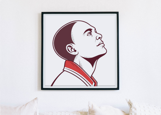 Cadre déco avec art vectoriel vibrant et inspirant