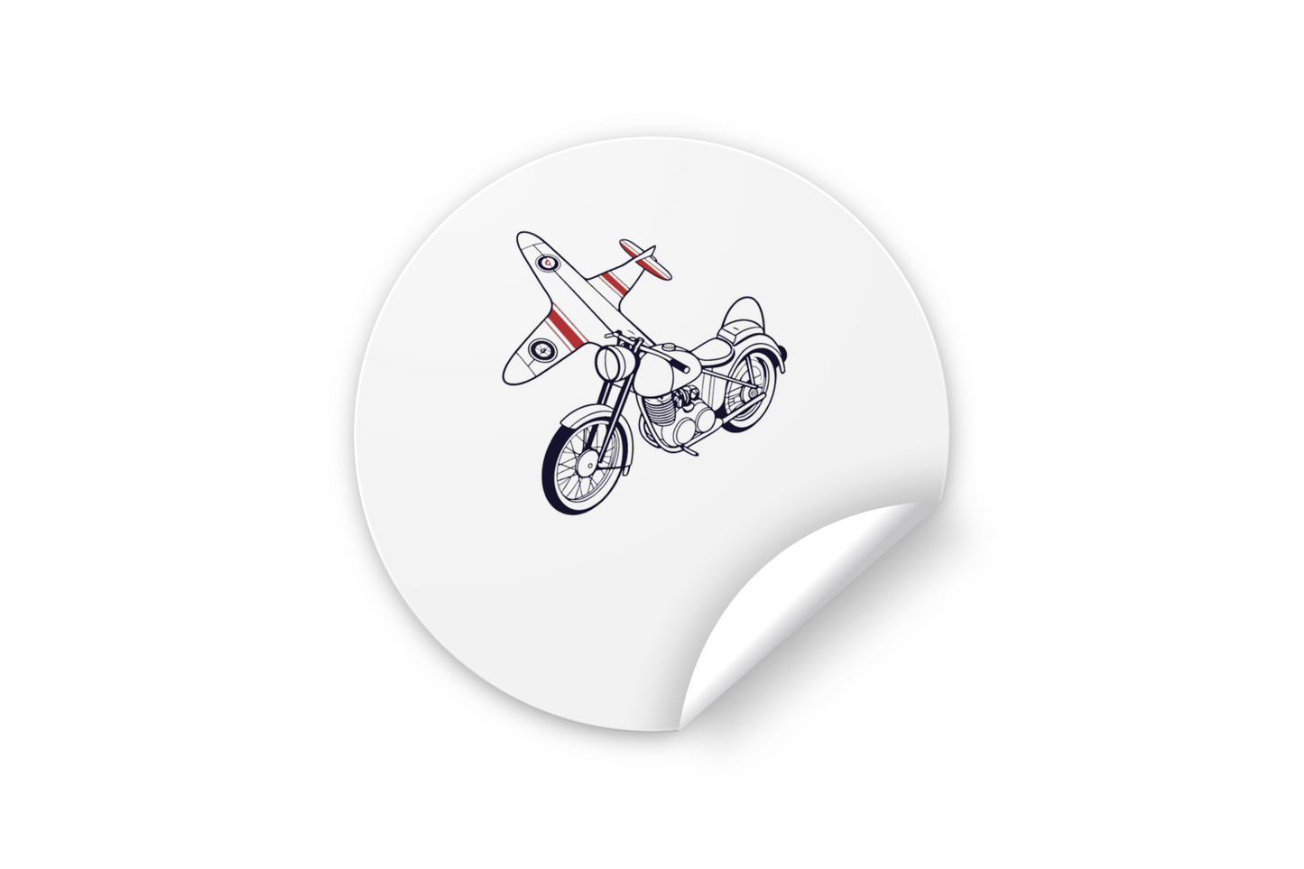 Sticker unique inspiré du Douglas Dragonfly 1955.