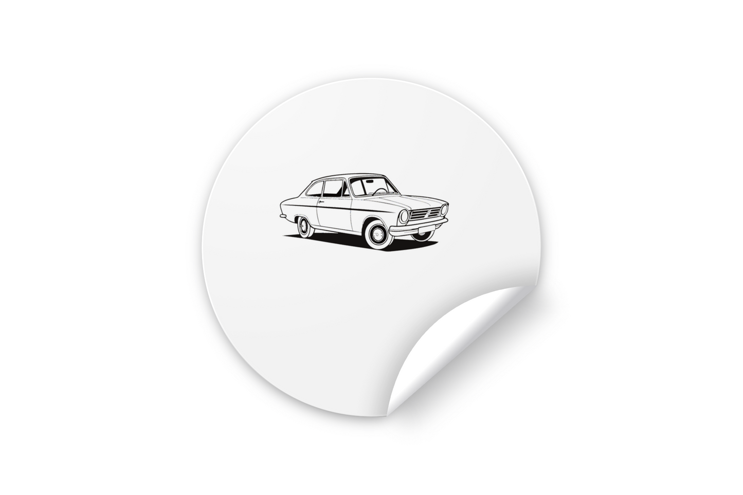 Sticker de l'Opel Kadett 1965, idéal pour papeterie