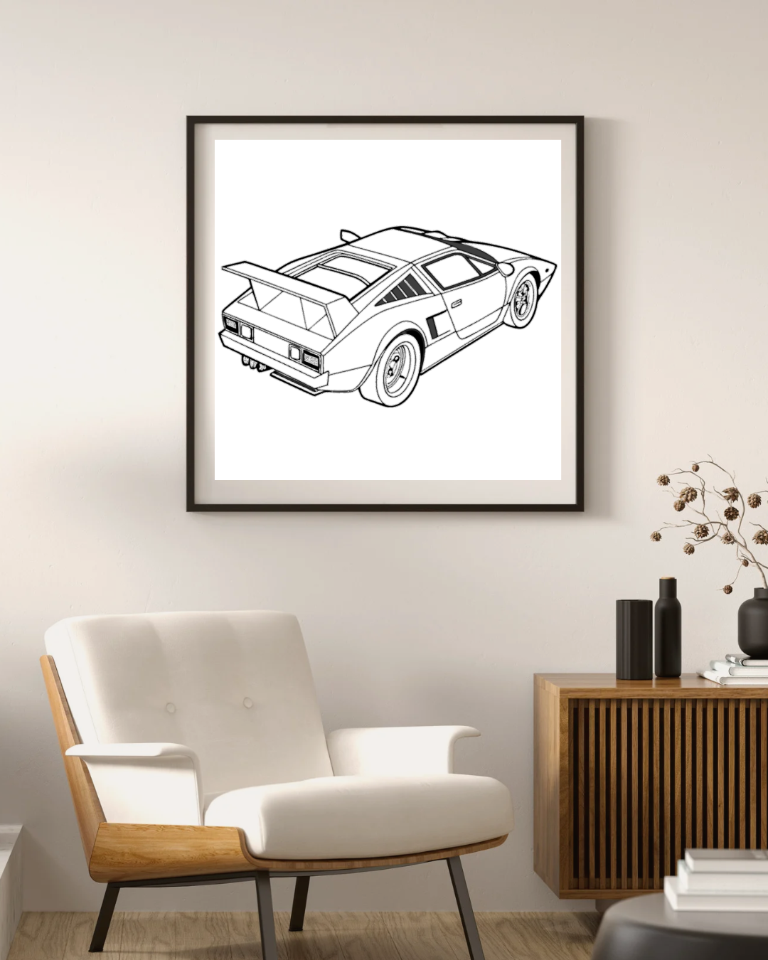 Voiture Vintage en Mouvement | SVG Futuriste | Thème Rétro