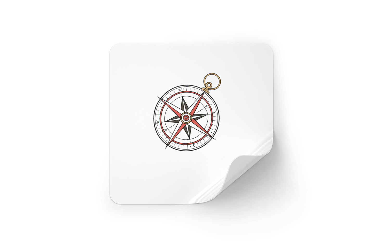 Sticker décoratif avec boussole nautique pour les amateurs d'aventure et d'exploration