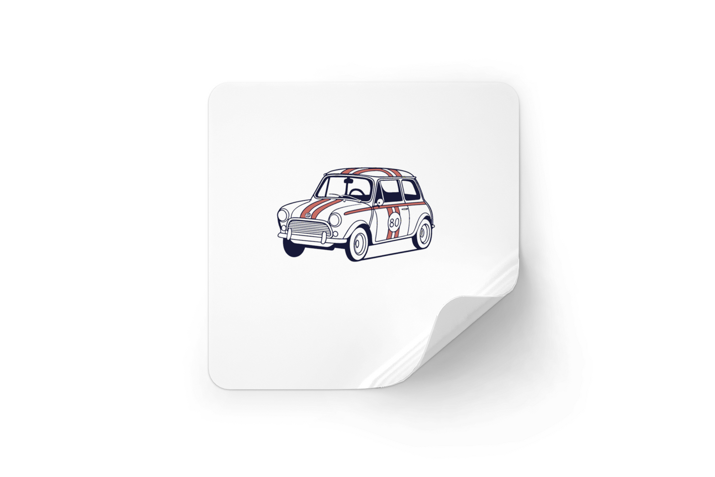 Sticker Mini Cooper vintage pour passionnés