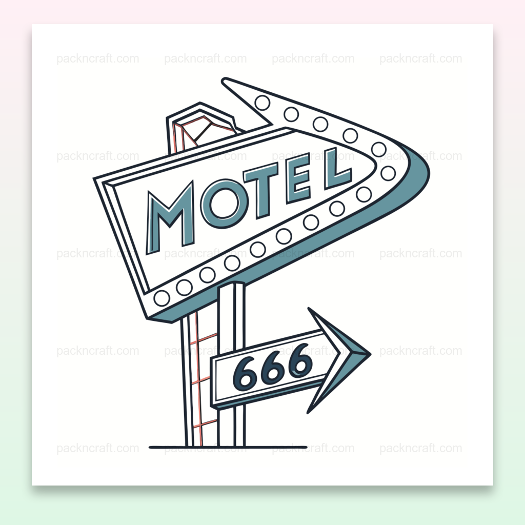 Enseigne rétro parfaite pour papeterie vintage et projets graphiques