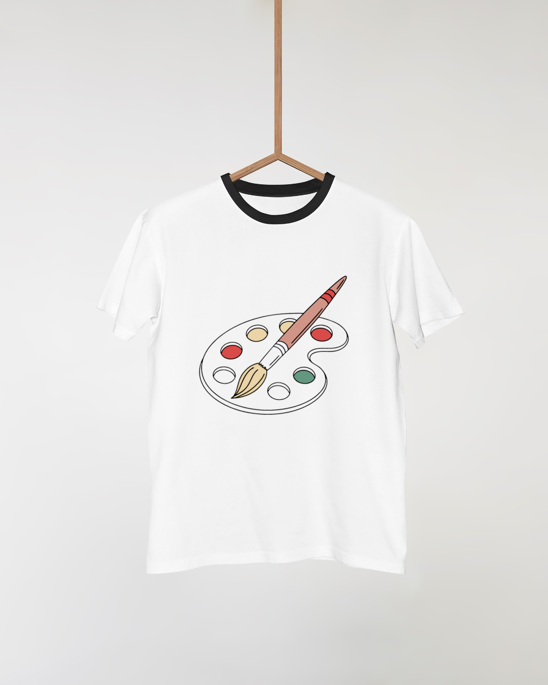 T-shirt avec design vectoriel vibrant inspiré par l'art et la créativité