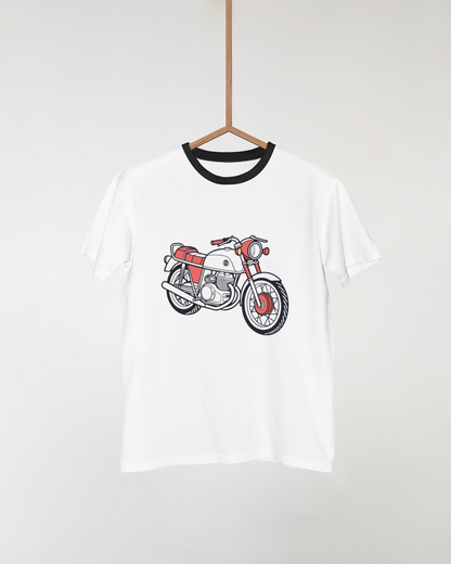 T-shirt design vintage avec Moto Guzzi Le Mans 1976