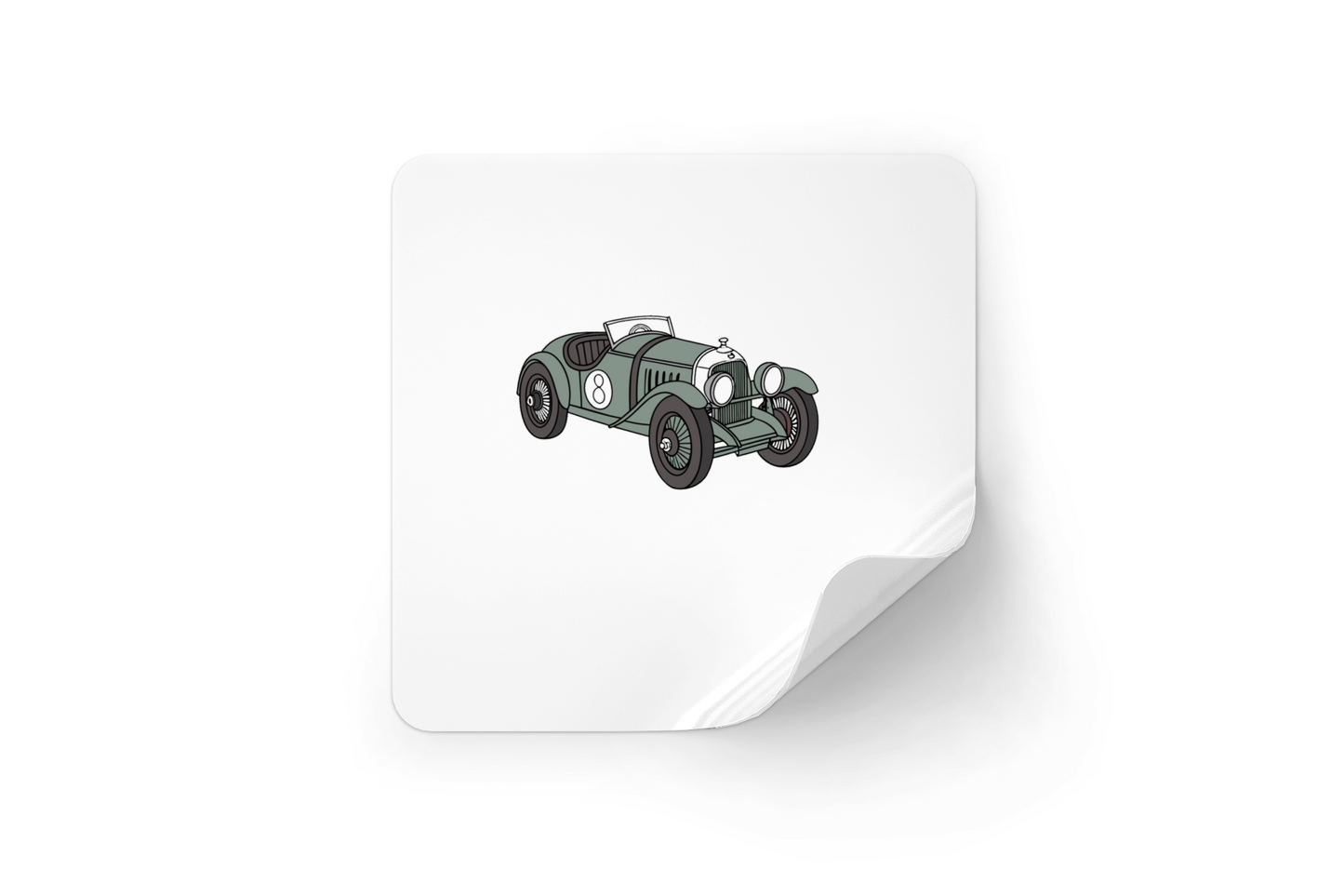 Voiture de course vintage | SVG classique | Rétro