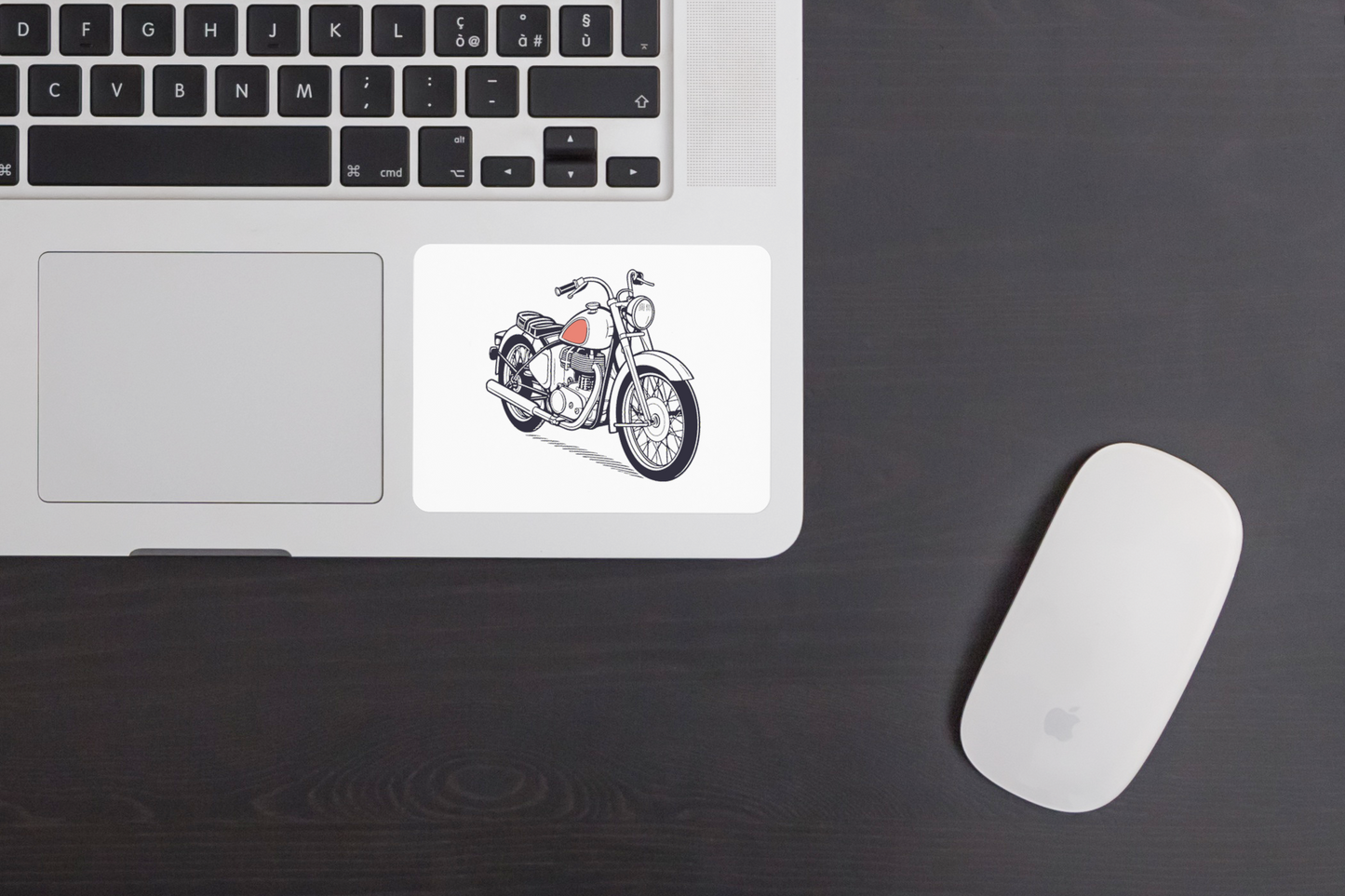 Autocollant de moto vintage, idéal pour déco