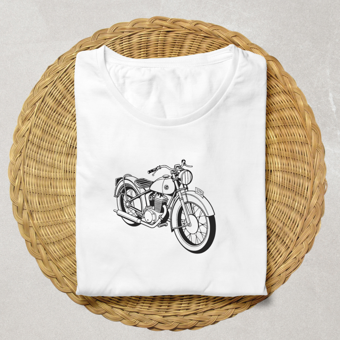 T-shirt déco motorisé avec design vintage SVG