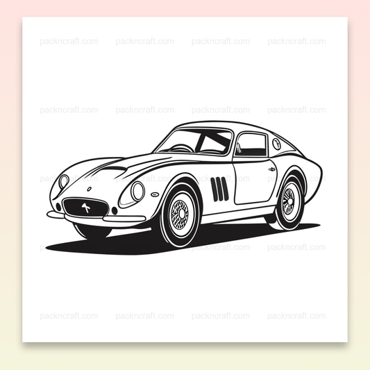 Ferrari 250 GTO Élégante | SVG Rétro | Collection Classique