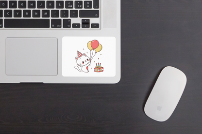 Sticker chat mignon pour déco et papeterie