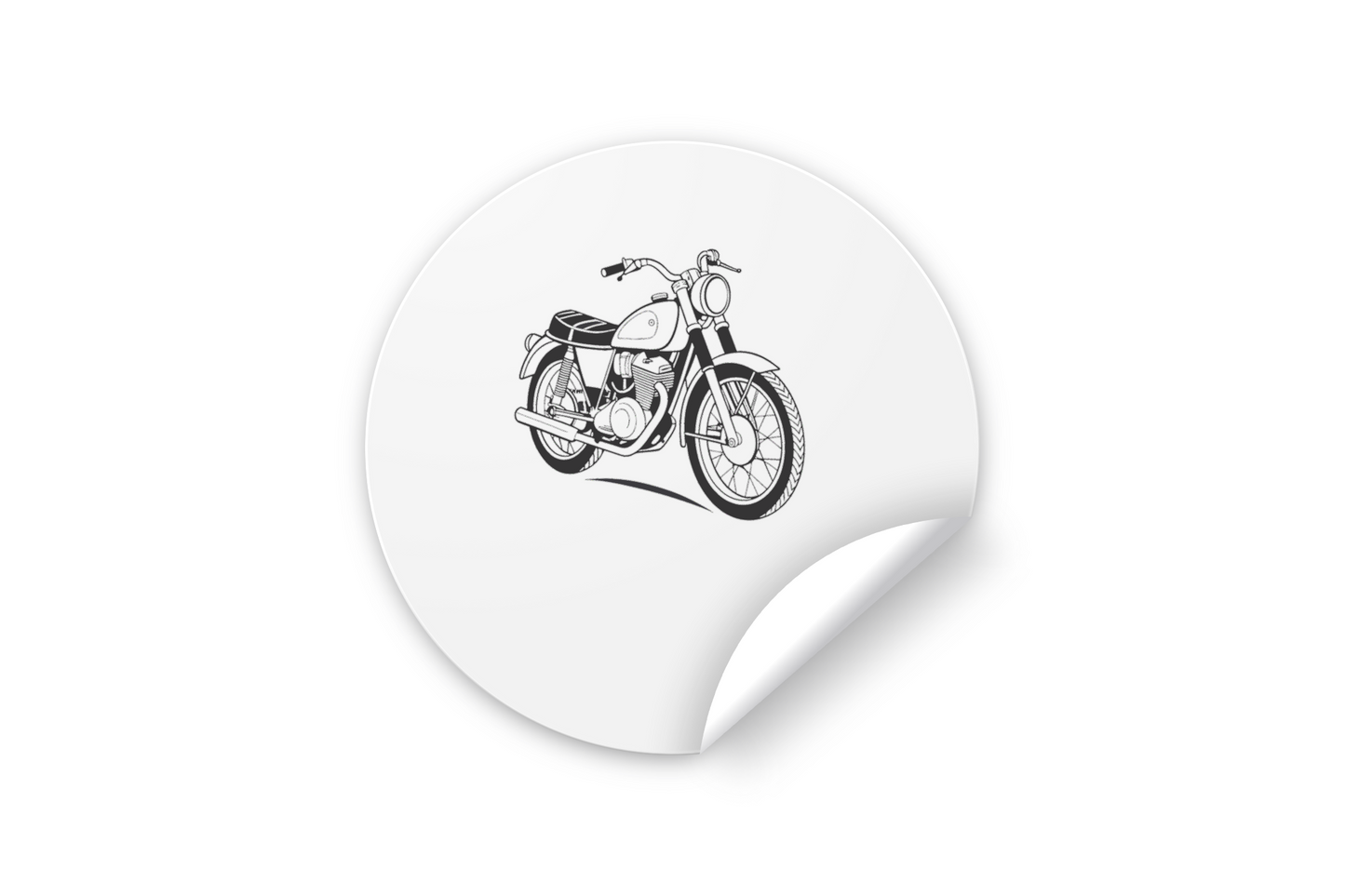 Sticker décoration moto 1960s rétro