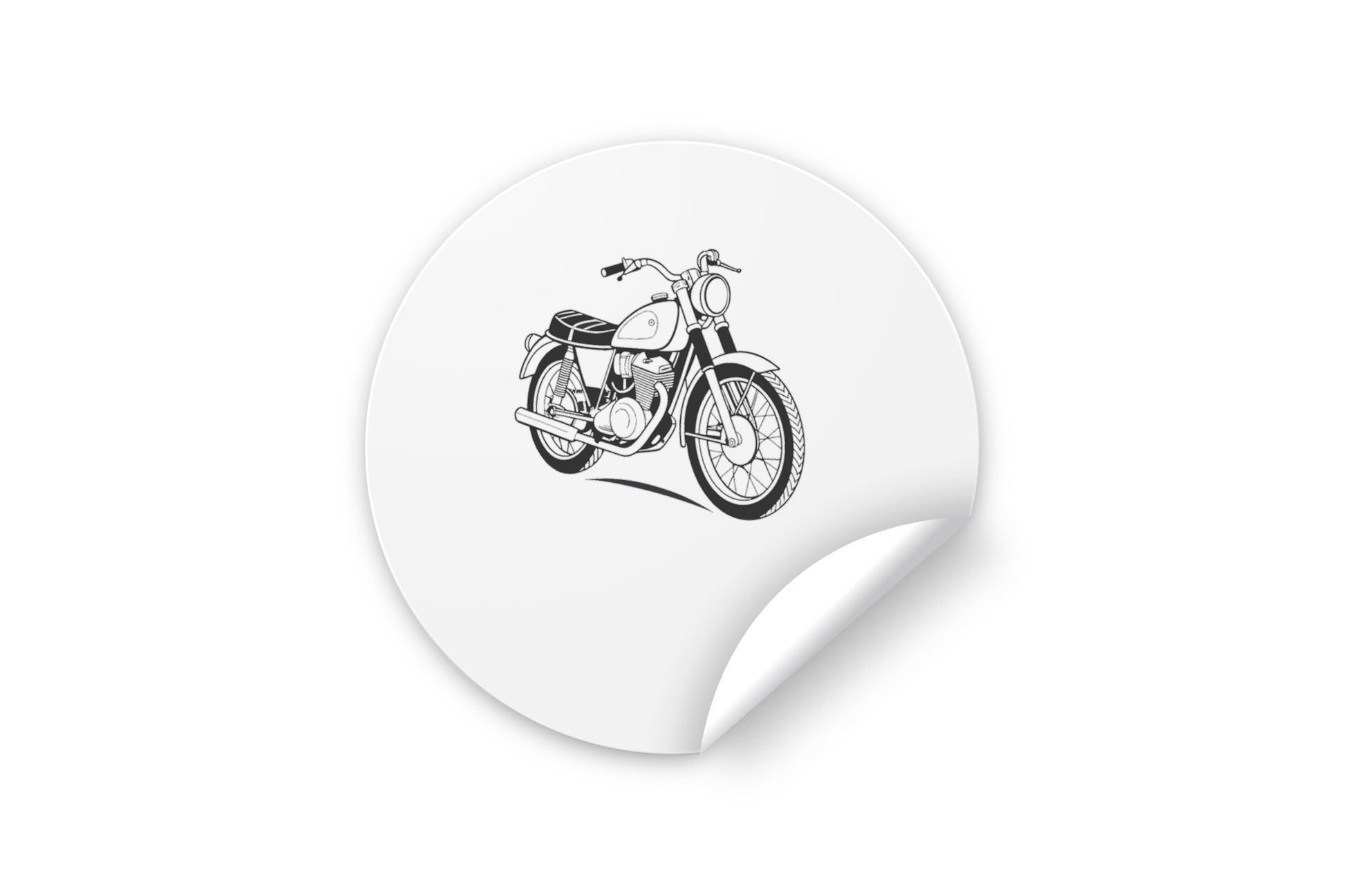 Sticker décoration moto 1960s rétro