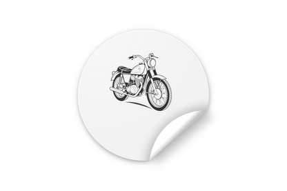 Sticker décoration moto 1960s rétro