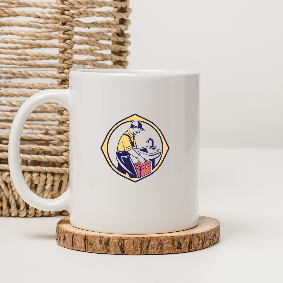Plombier et boîte à outils | SVG Vintage | Réparations