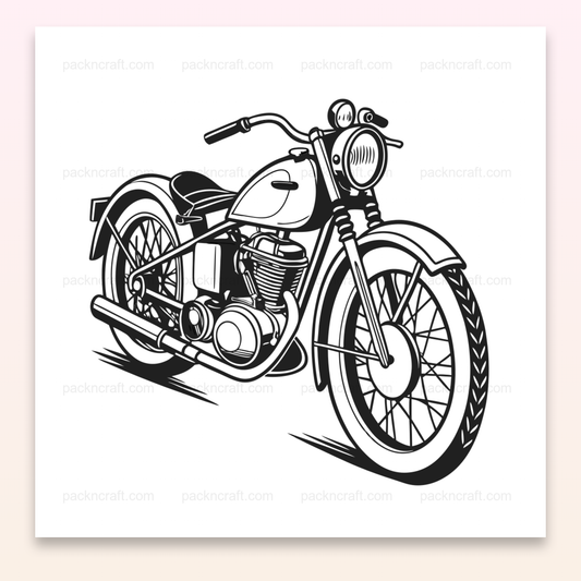 Illustration old school de la Triumph Tiger 100 1939 en style vectoriel