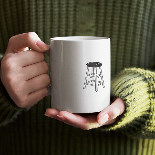 Mug décoratif avec design minimaliste, parfait pour un intérieur moderne
