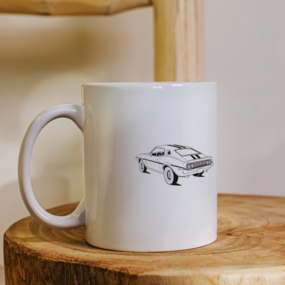 Mug personnalisé avec voiture vintage pour les passionnés