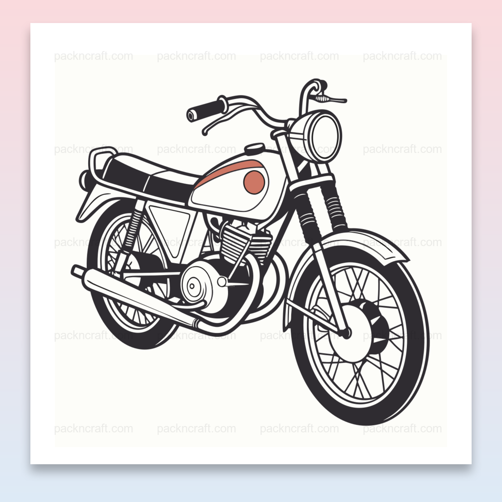 Illustration vintage de moto Derbi 125 pour usage numérique