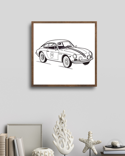 Alpine A110 sur Tasse Vintage | SVG Chic | Thème Classic Car