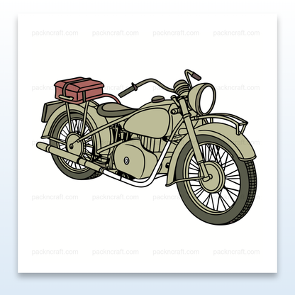 Dessin vectoriel vintage Ural M72 pour projets créatifs