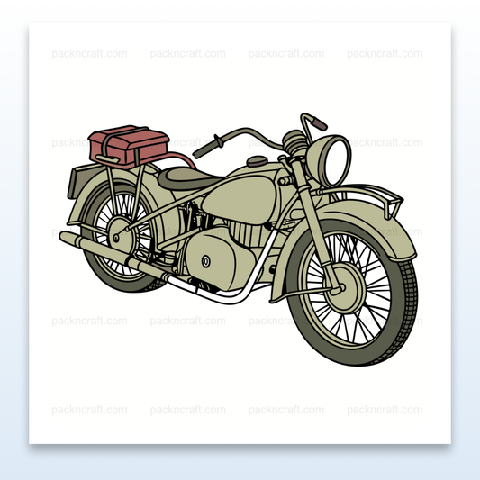 Dessin vectoriel vintage Ural M72 pour projets créatifs