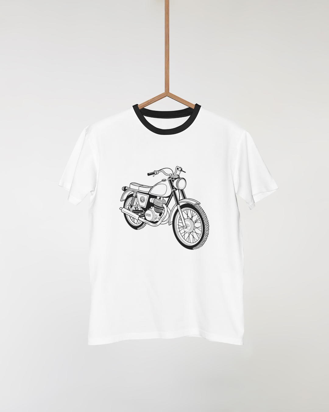 Motif de la Montesa Impala ajouté à un t-shirt pour un look unique.