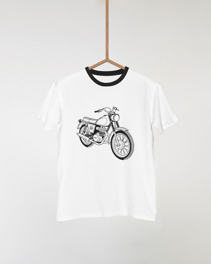 Motif de la Montesa Impala ajouté à un t-shirt pour un look unique.