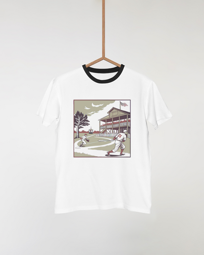 Graphique de baseball rétro pour impression sur t-shirt.
